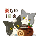 ハチワレコンビのほっこり秋冬便（個別スタンプ：15）