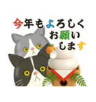 ハチワレコンビのほっこり秋冬便（個別スタンプ：19）