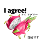 南国のドラゴンフルーツ 【英語】（個別スタンプ：9）