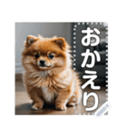 可愛い子犬のメッセージスタンプ（個別スタンプ：4）