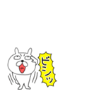 小さいぶさいくウサギ44（個別スタンプ：7）