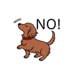 名前入りダックスロングレッド②（個別スタンプ：8）