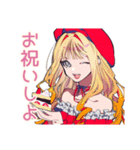 秋のキュートギャル♡女子トーク（個別スタンプ：35）