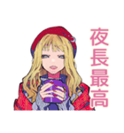 秋のキュートギャル♡女子トーク（個別スタンプ：38）