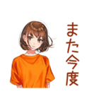 ボブカットの女の子のミニマル暮らし（個別スタンプ：20）