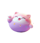 もちもち猫のかわいい表情（個別スタンプ：4）