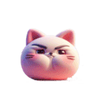 もちもち猫のかわいい表情（個別スタンプ：9）