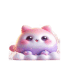 もちもち猫のかわいい表情（個別スタンプ：18）