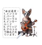 猫の音楽演奏団 ☆ メッセージボード（個別スタンプ：21）