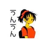 ポニテ女子の集合★持ち物リマインド（個別スタンプ：25）