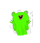 あわてんぼうのカエル（個別スタンプ：2）