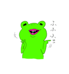 あわてんぼうのカエル（個別スタンプ：14）