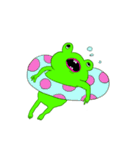 あわてんぼうのカエル（個別スタンプ：22）