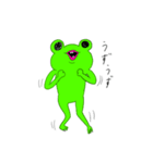 あわてんぼうのカエル（個別スタンプ：27）