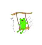あわてんぼうのカエル（個別スタンプ：28）