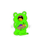 あわてんぼうのカエル（個別スタンプ：40）