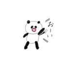 愉快な子パンダ（個別スタンプ：6）