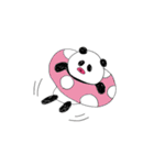 愉快な子パンダ（個別スタンプ：8）