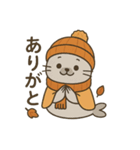 秋服アザラシの日常秋あるある×ハロウィン（個別スタンプ：3）