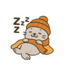 秋服アザラシの日常秋あるある×ハロウィン（個別スタンプ：25）