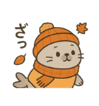 秋服アザラシの日常秋あるある×ハロウィン（個別スタンプ：31）