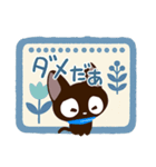 やさしいクロネコ☆北欧風（個別スタンプ：6）