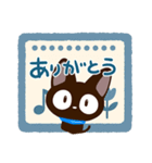 やさしいクロネコ☆北欧風（個別スタンプ：9）