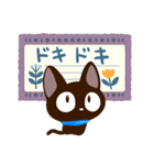 やさしいクロネコ☆北欧風（個別スタンプ：25）