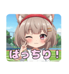 運動会みなみちゃんスタンプ（個別スタンプ：7）