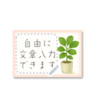 書き込める♡観葉植物カード（個別スタンプ：13）