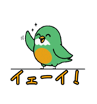 ぽてぽて！緑の鳥（個別スタンプ：20）