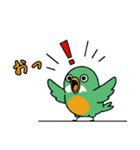 ぽてぽて！緑の鳥（個別スタンプ：28）