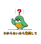 ぽてぽて！緑の鳥（個別スタンプ：31）