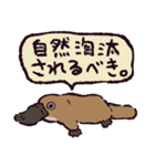 カモノハシです。（個別スタンプ：4）