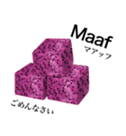 南国のドラゴンフルーツ【インドネシア語】（個別スタンプ：12）