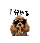 ロックだがネガティブな茶アメコカ（個別スタンプ：1）