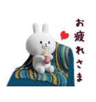 【3D】毎日使える♡らぶりぃちびうさぎ♡（個別スタンプ：25）