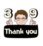 シンプルシリーズ ☆ 男性用 2（個別スタンプ：9）