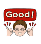 シンプルシリーズ ☆ 男性用 2（個別スタンプ：18）