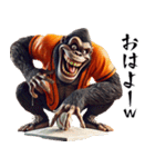 ゴリラ×ベースボール（野球）！第九弾（個別スタンプ：21）