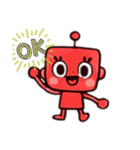赤いロボットピポちゃん（個別スタンプ：8）