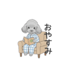 家族で使いやすいスタンプ（トイプードル）（個別スタンプ：2）
