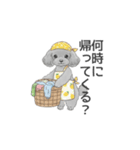家族で使いやすいスタンプ（トイプードル）（個別スタンプ：17）