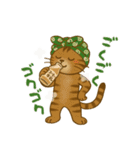 なんだかんだと和風猫 キジトラ編（個別スタンプ：14）