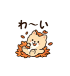秋♡ず～っと使える♡ポメラニアン BIG（個別スタンプ：3）