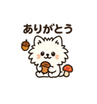 秋♡ず～っと使える♡ポメラニアン BIG（個別スタンプ：5）