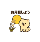 秋♡ず～っと使える♡ポメラニアン BIG（個別スタンプ：19）