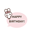 [❺]⏹⬛ピョンピョンラビット⬛ピンク（個別スタンプ：20）