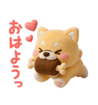 [3D]秋冬❤️いやしばいぬ❤️柴犬ハロウィン（個別スタンプ：5）
