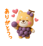 [3D]秋冬❤️いやしばいぬ❤️柴犬ハロウィン（個別スタンプ：9）